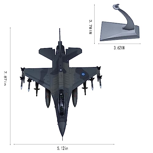 Udnorbay F-16D Fighter Attack Plane Metal Fighter Military Model 1/72 Diecast Plane Models #TOP3
