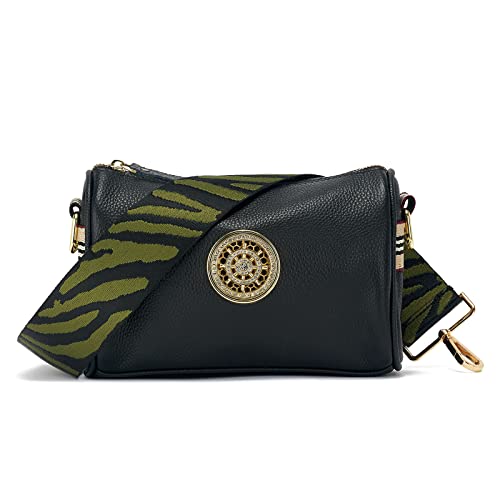 Image of Wide Purse Straps Replacement Adjustable Crossbody Gold Hardware Canvas Shoulder Strap For Women