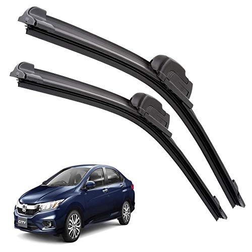 Image of Euro Care Windshield Car Wiper Blades Compatibility With City 2017 (Model : 2017-2020) - Set of 2Pc (D-24,P-14)