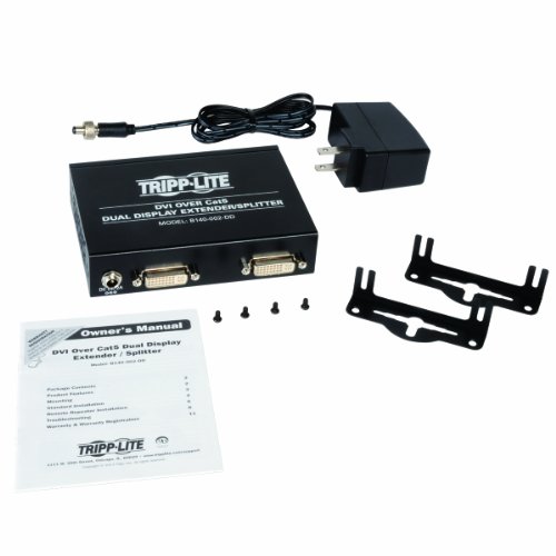 Divisor Extensor DVI para Dos Monitores en Salas de Control Transmisor por Cable de Red B140-002 3