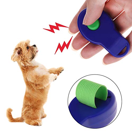 CQEAZ Clicker für Hunde und Hunde, mit elastischem Fingerband, für Pferde, Outdoor-Training