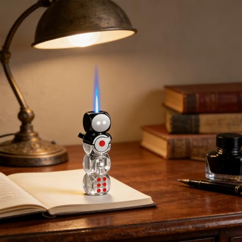 Encendedor Giratorio 360° Negro Ajustable Recargable miniatura 3