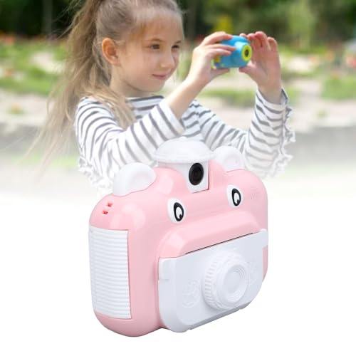 Câmera de Impressão Infantil Com 2,4 Polegadas HD 1080P, 3 Rolos de Papel, Cordão, Foco Automático e