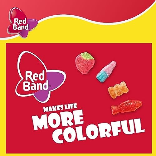 Red Band Super Sour Bear Chewy Candy | Bear Shaped Gummy Mix | Tangy Bear Share Jellies |Fruit Flavour Chewy Bear Candy| No Artificial colour or Artificial Flavour -100 g