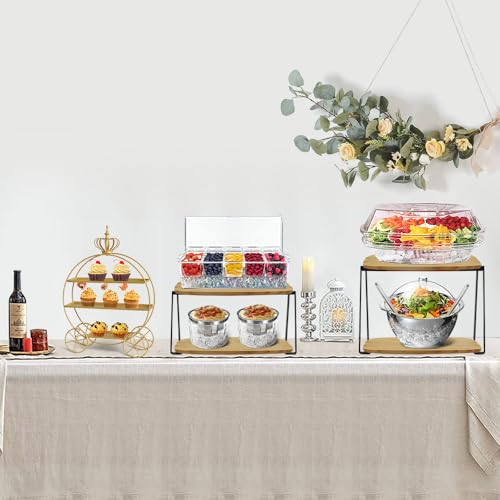 INNOVATIVE LIFE 3 Tier Cupcake Stand Cupcake Holder Candy Cookies Tiered Serving Tray Dessert Stand for Afternoon Tea Party Table Decoration - Image 3