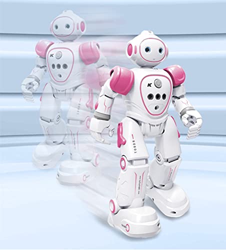 Weecoc Rc Robot Toys Gesture Sensing Smart Robot Toy For Kids Can Singing Dancing Speaking Christmas Birthday Gift (Pink) #TOP3