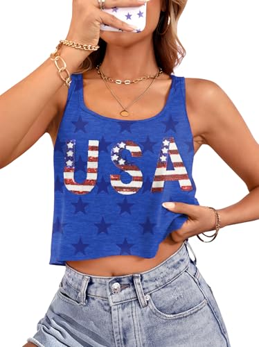 Débardeur USA femme léger pour éviter la chaleur du 4 juillet