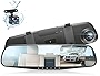 Car Dash Cam Backup Rearview Mirror Camera, 4.3' Full HD 1080P Smart Rearview Mirror Camera for Cars, Trucks, SUV, Dual Cameras, Built-in G-Sensor, Parking Assistance & Loop Record Support