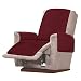 willkey Bezug für Relax-Sessel, gesteppt, Sessel, neigbar, weich, Schutz für Sofa, 1 Sitzer, rutschfest, für Haustiere, rot, Une Places