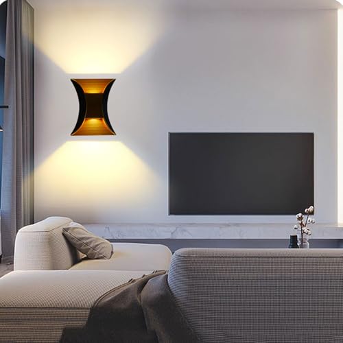 Appliques LED extérieures noires 20W pour éclairage mural