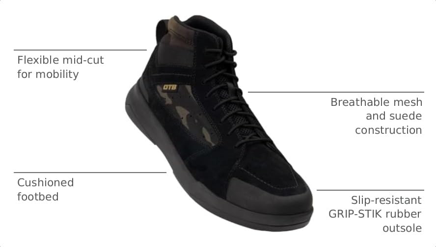 Image of OTB T-Kool Mid Tactical Boot for Men and Women - Lightweight, Breathable, All-Terrain Combat Boot with Slip-Resistant Sole, Men's Low-Viz Boot