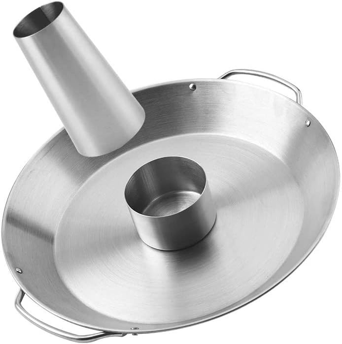 Stainless Steel Roast Chicken Pot BBQ Detachable Cone Roasting Pan Outdoor Picnic Utensils Rack