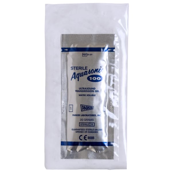 48 Foil Pacs Ultrasound Transmission Gel, Water Soluble, 20 Grams J0624002