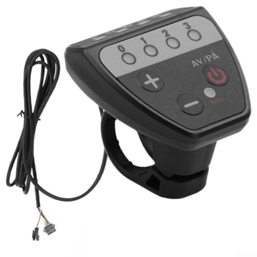 HomeVortex Medidor de pantalla LED Controlador de luz 36 V 48 V para bicicletas eléctricas Scooters con conector SM de 5 pines Cuerpo ABS -20 a 70 ° C Temperatura de funcionamiento