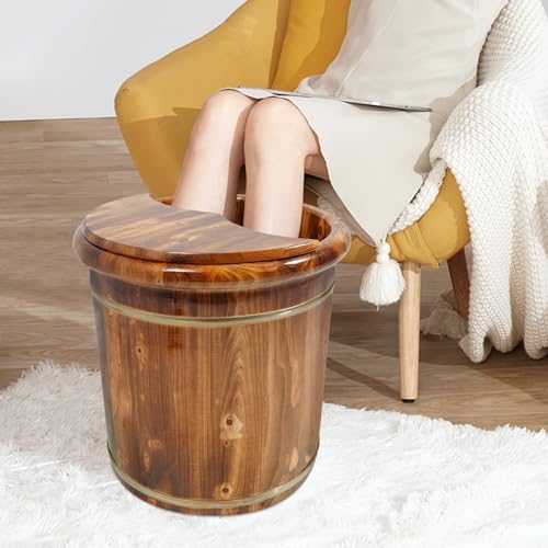 Balde de madera para spa de pies 15.75x15.75 miniatura 4