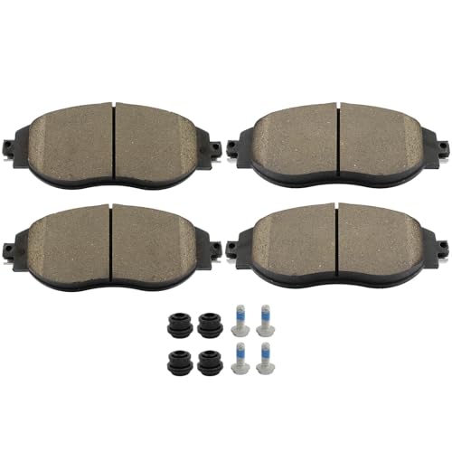 Image of SCITOO D1633 Front Ceramic Brake Pads Sets w /Hardware Replacement For Audi For A3 | For A3 Quattro | For A7 Quattro,For Volkswagen For CC | For Golf R | For GTI | For Jetta