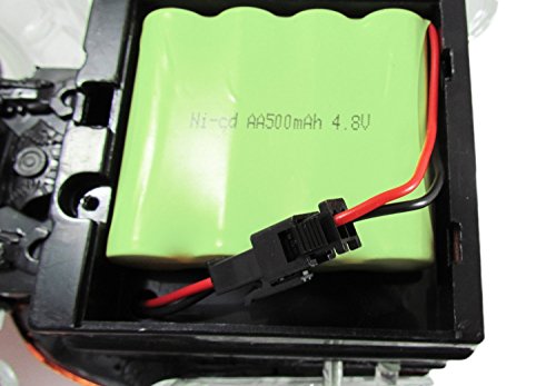 Ni-Cd 4.8V 500Mah Replacement Car Battery Part Compatible With Haktoys Hak101 (Not Hak104) Rc Stunt Car And Other Compatible Rc Hobby Products - Colors May Vary #TOP4
