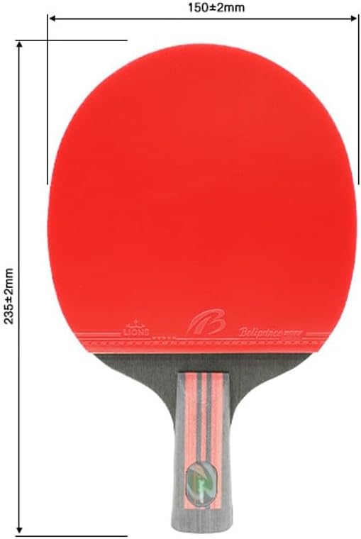 Penhold Ping Pong Paddle, Chinese Style Short Handle Table Tennis Racket, Professional Table Tennis Paddle for Beginners