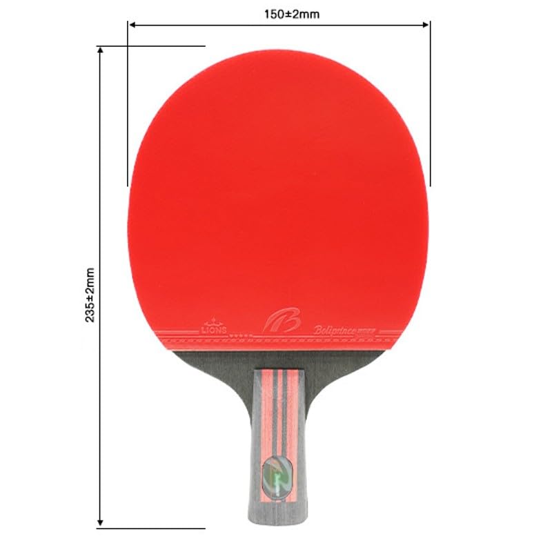 TYGXING Penhold Ping Pong Paddle, Chinese Style Short Handle Table Tennis Racket, Professional Table Tennis Paddle for Beginners