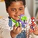 Marvel Spidey and His Amazing Friends Dino-Webs, Spidey and Goblin Raptor Action Figures Set, Super Hero Toys for Boys and Girls Ages 3 and Up