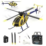 rcxperts RC ERA C184 MD500 RC Helicopter, 2.4G 4CH Single-Propeller RC Helicopter with 6-Axis Gyro & One-Key Takeoff/Landing & Optical Flow Positioning for Adults & Beginners - 1 Battery