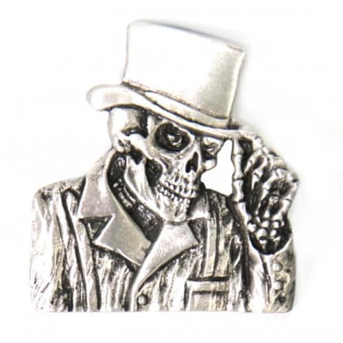Broche pour chapeau argenté Hot Leathers fixez votre style rock