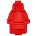 Cherion 1 Large Figure Robot Silicone Cake Mold Red Color, Cute Silicone Cake Pan for all, as gift