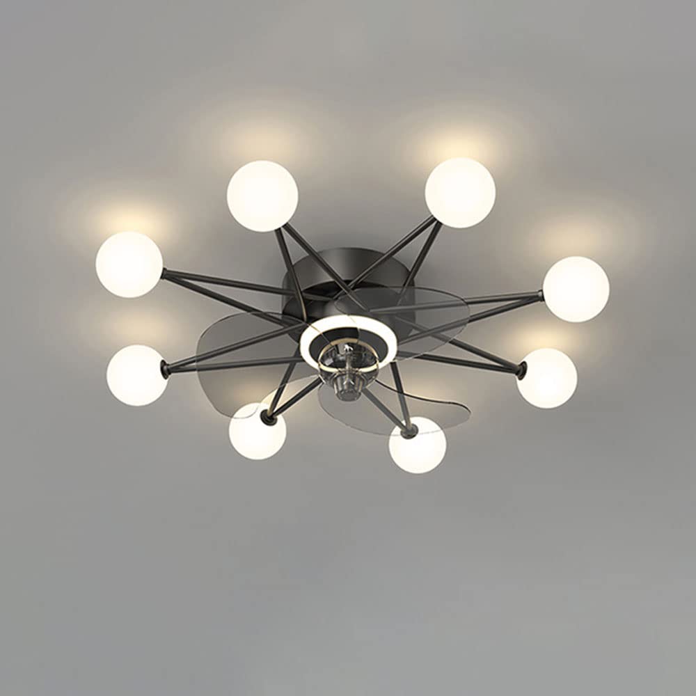 Ventilateur de plafond muet à 6 vitesses et éclairage LED variable