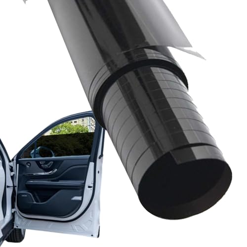 Protector solar para ventana de coche, tintado de ventana de coche, protección solar de coche, 9,8 x 1,6 pies, película opaca de calor y UV