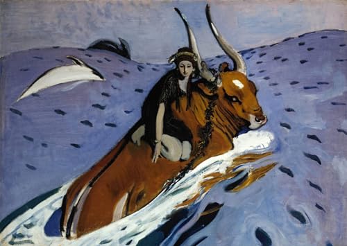 Affiche l'Enlèvement d'Europe Serov pour décoration murale salon