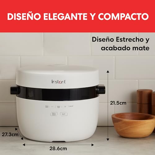 Instant Pot - Olla arrocera y vaporera, 2.8 L (12 tazas) – con recipiente antiadherente apto para lavavajillas, cesta de vapor de acero inoxidable, taza medidora, cuchara para arroz - imagen 3