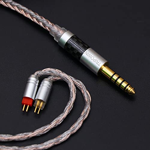 Image of Tripowin Jelly Upgraded 16 Core 21 Wires Per Core Silver-Plated OCC+Alloy Copper Graphene+OCC Mixed Braided Cable for Audiophile Musician (2pin 0.78-4.4mm)