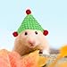 BESPORTBLE Knitted Guinea Pig Hat Strap Cute Tiny Hamster Costume for Pet Birthdays Photo Prop for Small Animals Soft and Comfortable Design