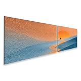 Design d'intérieur élégant pour n'importe quelle pièce - Un véritable accroche-regard pour le salon, la chambre à coucher, la cuisine, la chambre d'enfant, le bureau, le couloir ou le bureau. Créez votre ambiance de bien-être personnelle avec une œuvre d'art de qualité supérieure au format panoramique.