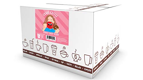 Image of Crave Beverages Donut Shop Coffee Pods - Medium Roast Single Serve for Keurig K Cup Brewers, 100 Count