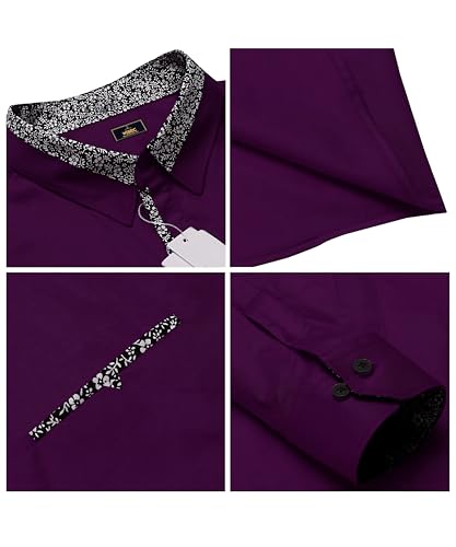 Image of Mens Shirt | Black Cotton Blend Casual | Regular Fit | Full Sleeve | Printed Spread Collar | Solid Plain Style | Summer Office Wear | Stylish Shirt for Men