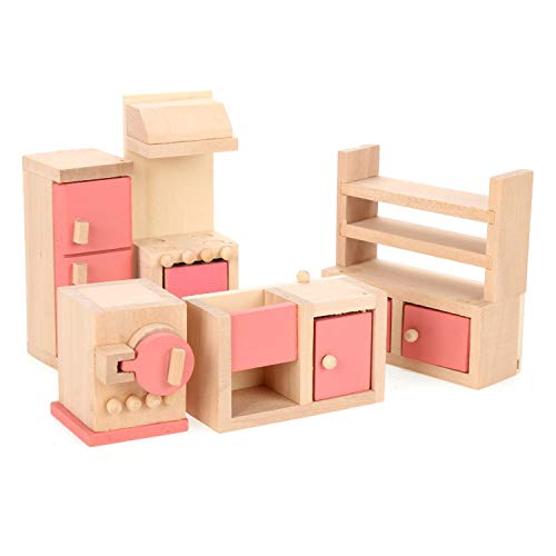 PANYTOW Wooden Furniture Doll House Miniature Children's Room Sets for Children Kids Gift