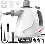 QumKal Handheld Steam Cleaner, 450ml Capacity Portable High Pressure Steam Cleaner with 11 Accessories, Easy And Effortless Steam Cleaner Handheld for Kitchen, Sofa, Car, Floors And Windows