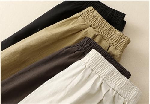 Shanghai Story Women's Casual Cotton Line Skirts with Pockets A Line2