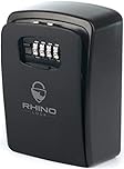 Rhino Lock Secure Key XL Combination Safe - Outdoor Heavy Duty Wall Mounted Security Lock Box - XL Large Internal Storage for House or Office Keys with Strong 4 Digit Lock #UKBrand (Large, Black)