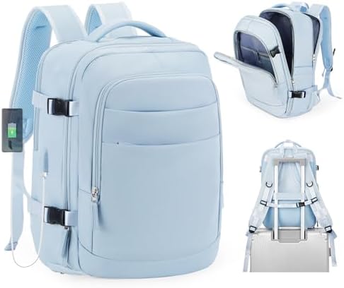Large Travel Backpack for Women Men, 40L Waterproof Carry on Backpack Hiking Camping Sport Work Backpack for Travelling