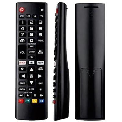 for LG AKB75675304/AKB75095307 Universal Remote Control Replacement – Compatible with All LG Smart TVs (LCD/LED/OLED/3D/4K/Thinq) & All Models, with Shortcut Buttons