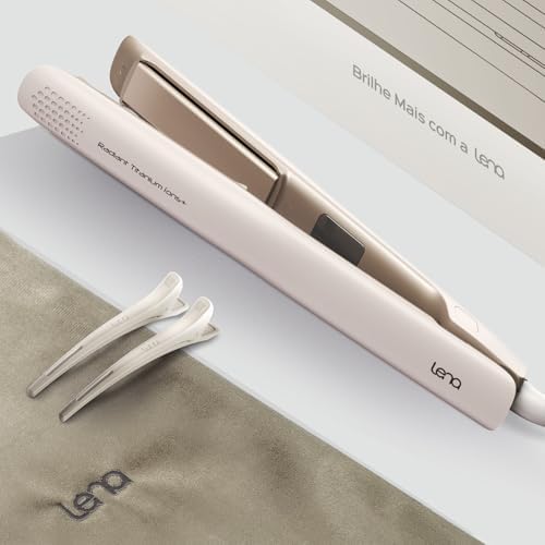 Lena Prancha Radiant Titanium Íons+, 5 Temperaturas Ajustáveis, A...