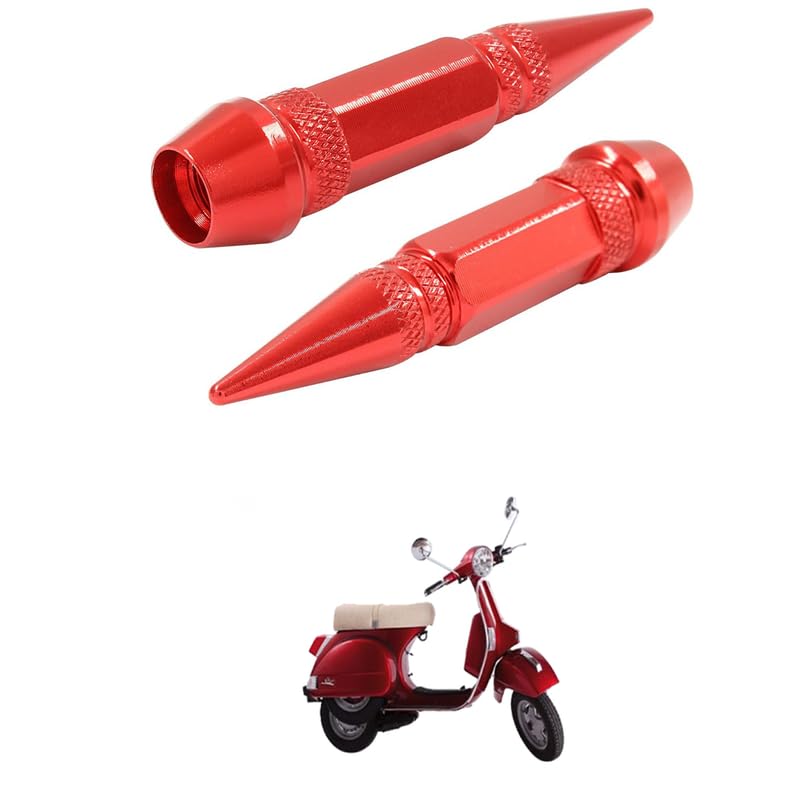 LOVMOTO Universal 2PC Spiked Aluminum Stem Valve Caps Dustproof Tire Wheel Stem Caps for Cars,SUVs,Trucks Bicycles and Motorcycles Comfortable with St-ar EU-ro-image-14