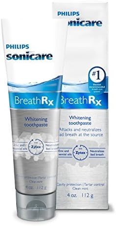 Philips Sonicare BreathRx Whitening Toothpaste, Mint, 4 Oz