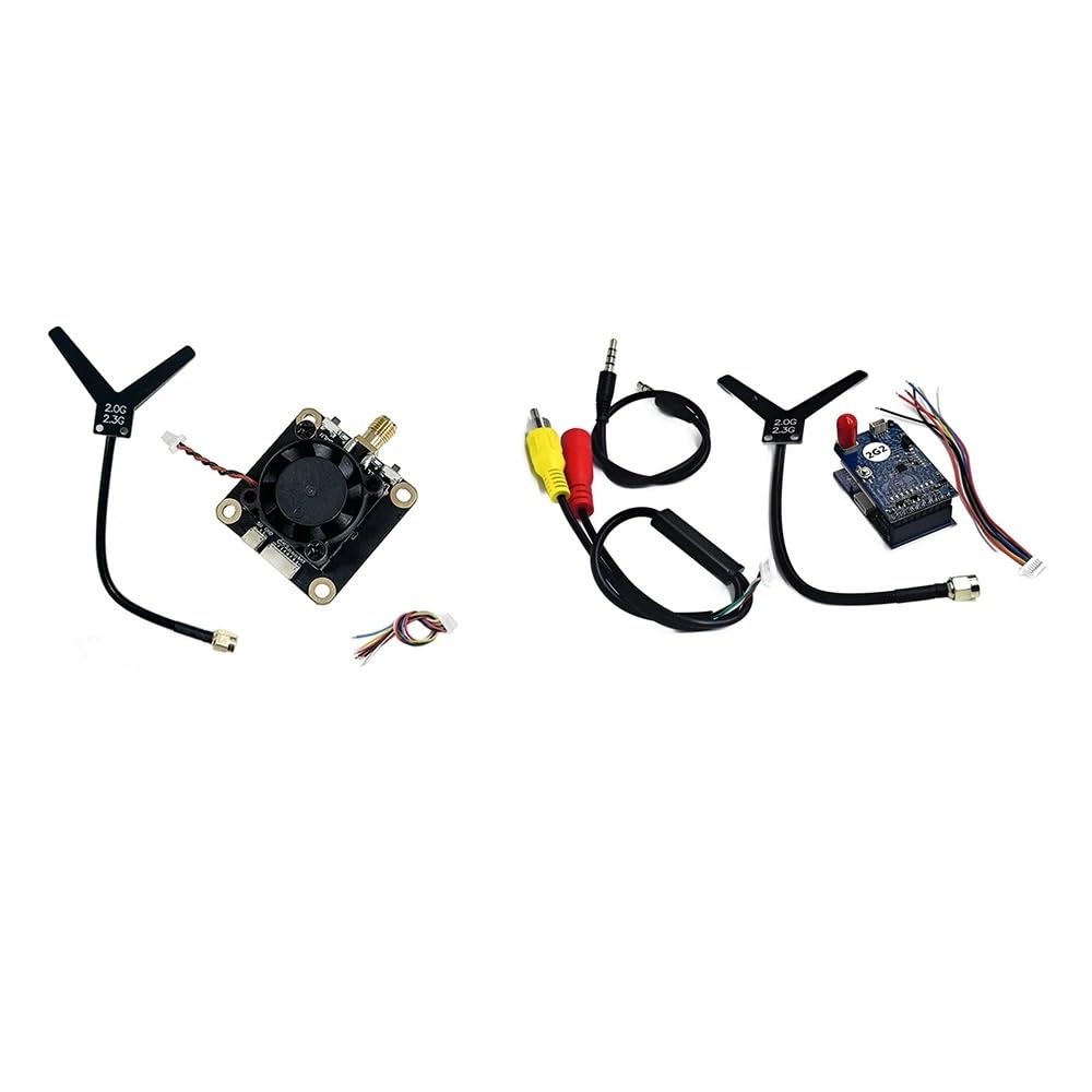 Módulo transmisor y Receptor de vídeo FPV VRX 8 Canales, 2-2.2G, 1.6W, PAL/NTSC para FatShark Gafas Skyzone(2 IN 1)
