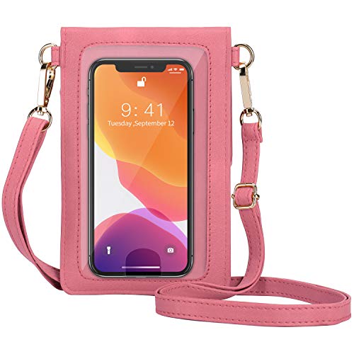 Image of AnsTOP Crossbody Phone Purse for Women, Lightweight Shoulder Wallet PU Leather Phone Case Bag
