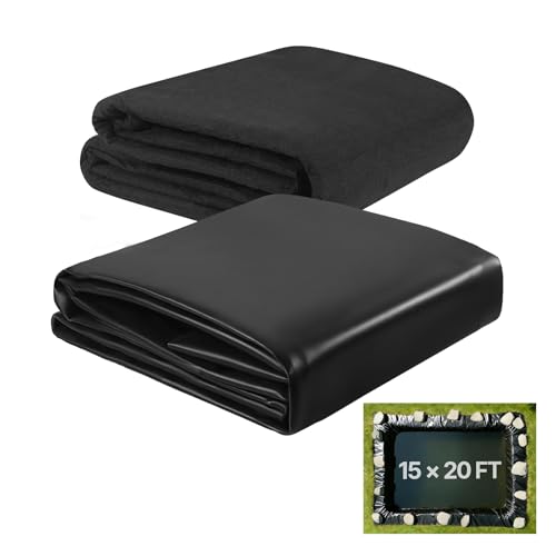 VEVOR Pond Liner 15 x 20 ft, 45 Mil, EPDM