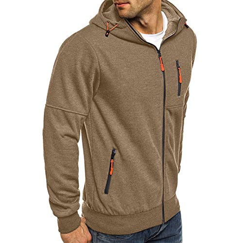 VANVENE Felpe da uomo casual a maniche lunghe con