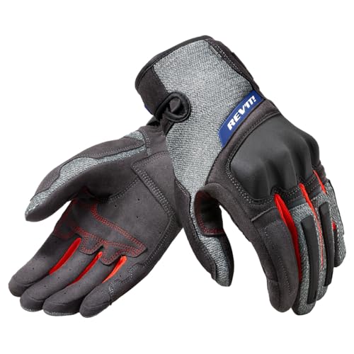 Gants Revit Volcano XS noir moto été respirant protège-jointures